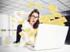 Les e-mails inondent nos écrans, transformant une simple tâche en une véritable source de stress pour beaucoup de salariés. © Designpics, Adobe Stock