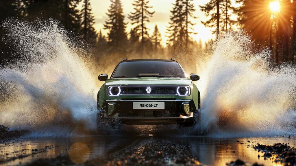 Renault dévoile le concept R4 E-Tech Savane 4x4 à Roland-Garros. © Renault